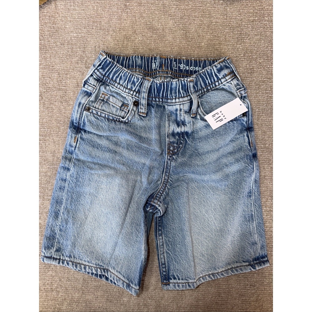 NWT Baby Gap 90's Loose Denim Blue Shorts Size 5